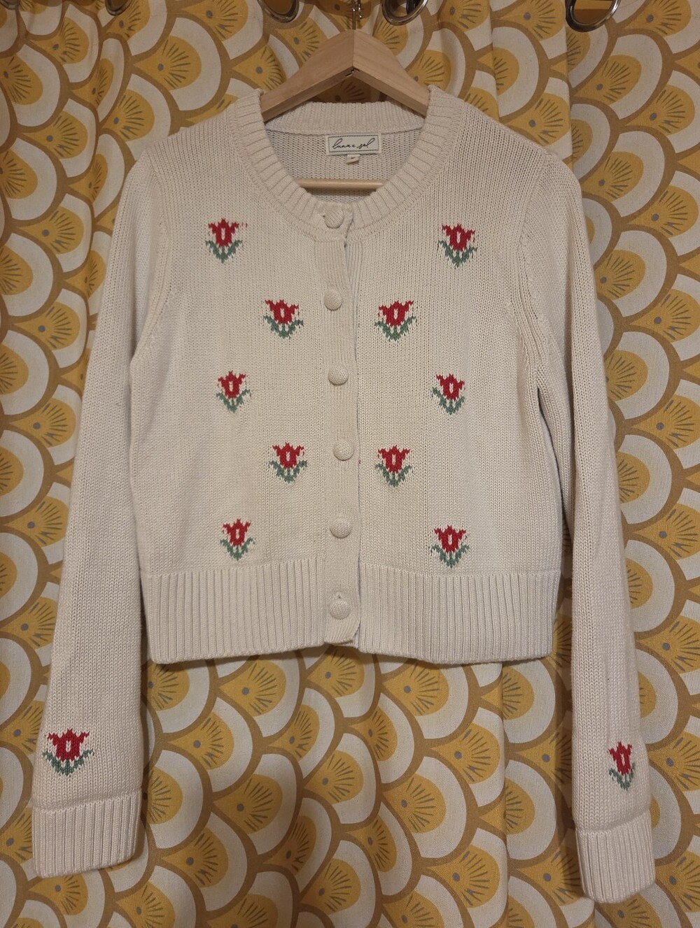 Luna X Sol Floral Knit Cardigan